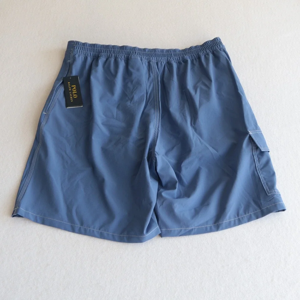 Polo Ralph Lauren Men Classic Swim Trunks Shorts Core Replen Blue Size XL